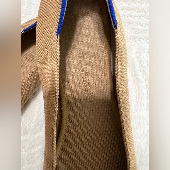 Rothy’s Round Toe Flats Camel Tan Knit Tortoise Sole Women’s Size 11.5 EUC - Picture 3 of 10